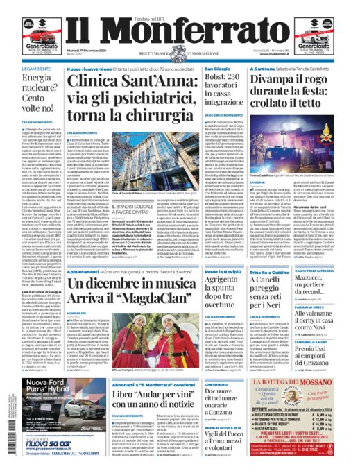 Il Monferrato - Edizione 96 del 17/12/2024